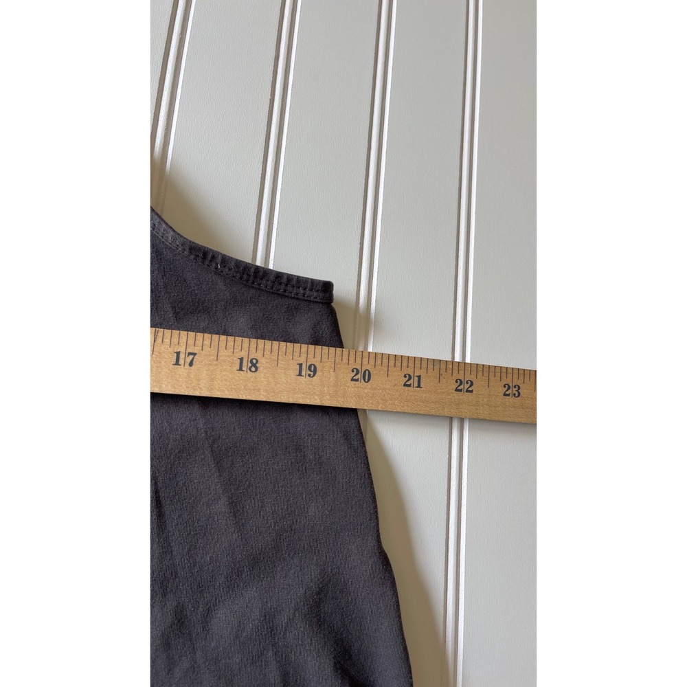 Oufeiya Charcoal Gray Wide Leg Overalls Adjustable Straps Drop Crotch Jumpsuit M - Picture 4 of 9